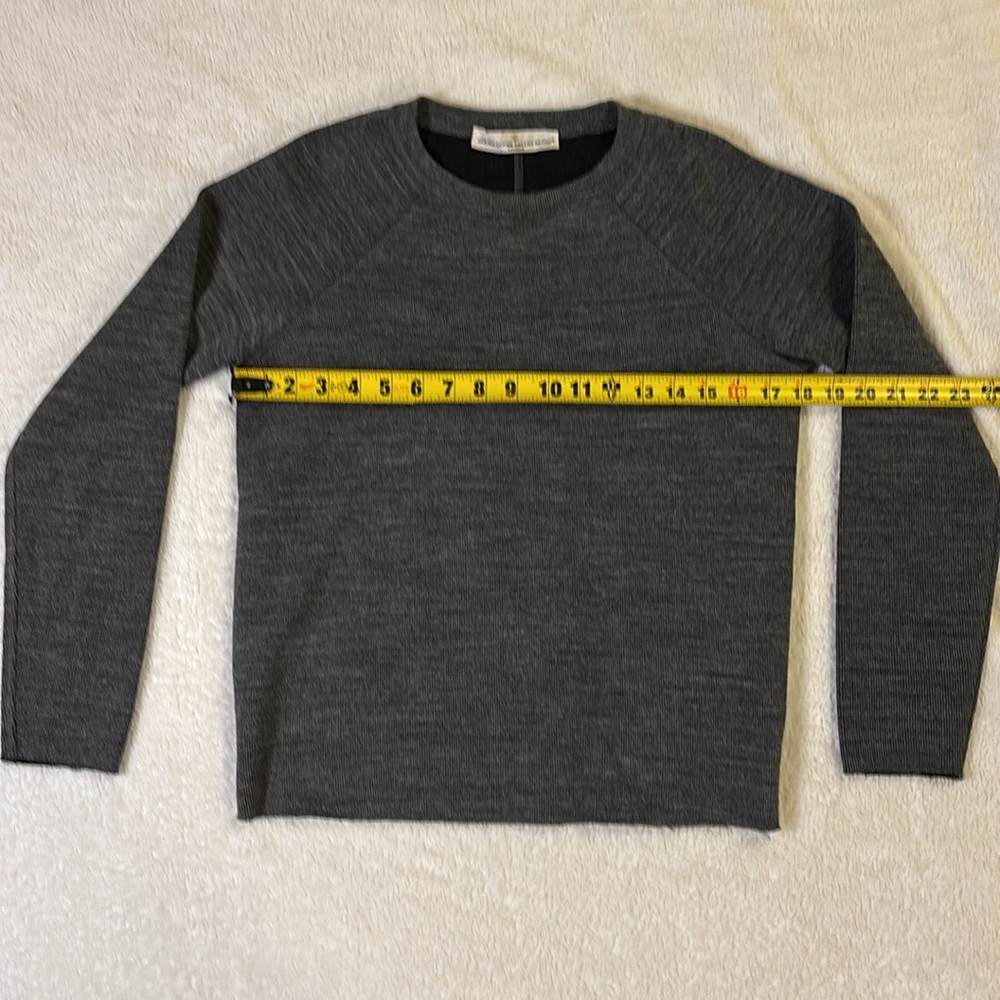 grey melange wool golden goose round neck sweater shirt - Picture 9 of 16